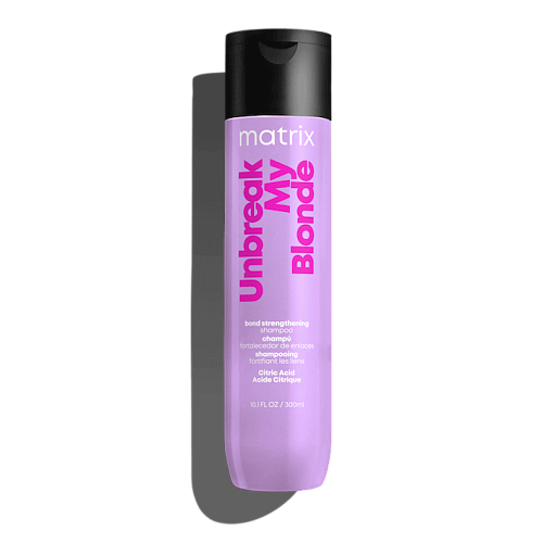 Товар Matrix Total Results Unbreak My Blonde Shampoo Укрепляющий бессульфатный шампунь для осветленных волос с лимонной кислотой Шампунь Товар Matrix Total Results Unbreak My Blonde Shampoo Укрепляющий бессульфатный шампунь для осветленных волос с лимонной кислотой Шампунь